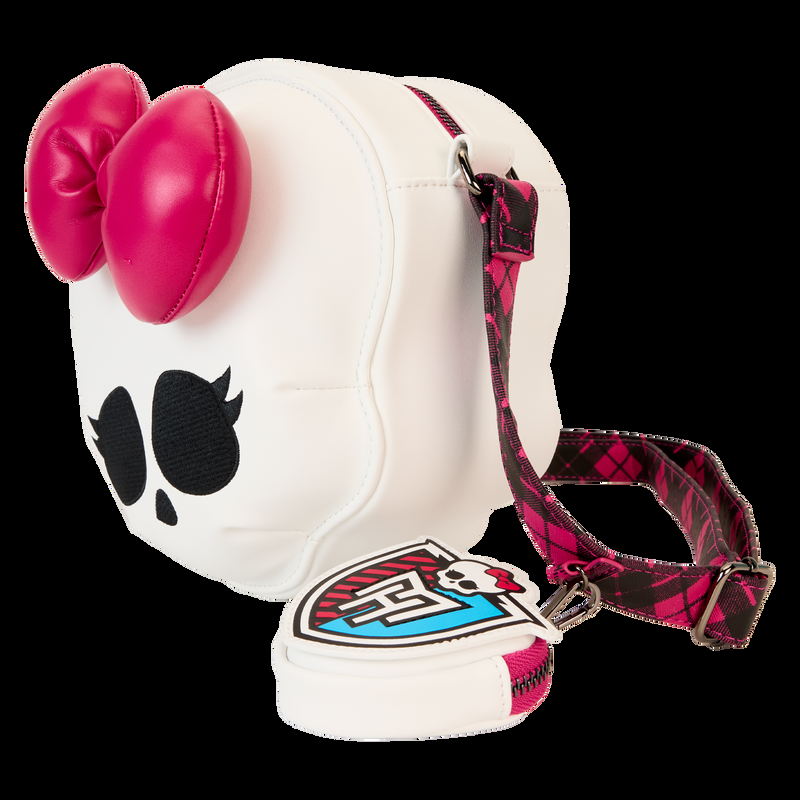 Loungefly Monster High Skullette Figural Crossbody Bag With Coin Bag