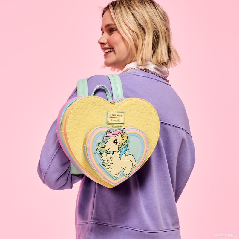 loungefly My Little Pony Exclusive Sky Dancer Heart Shaped Figural Mini Backpack