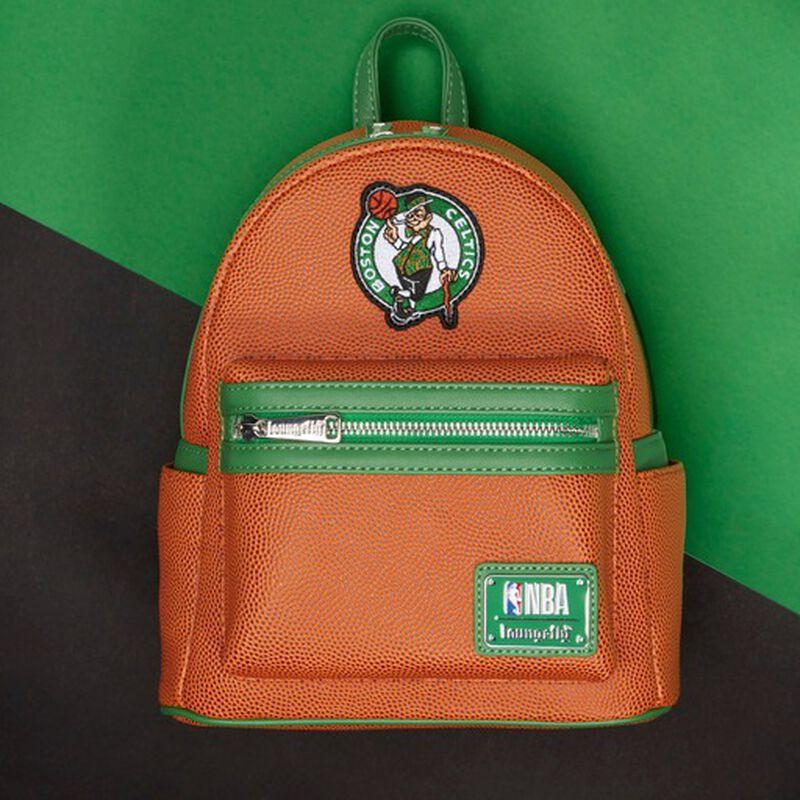loungefly NBA Boston Celtics Basketball Logo Mini Backpack