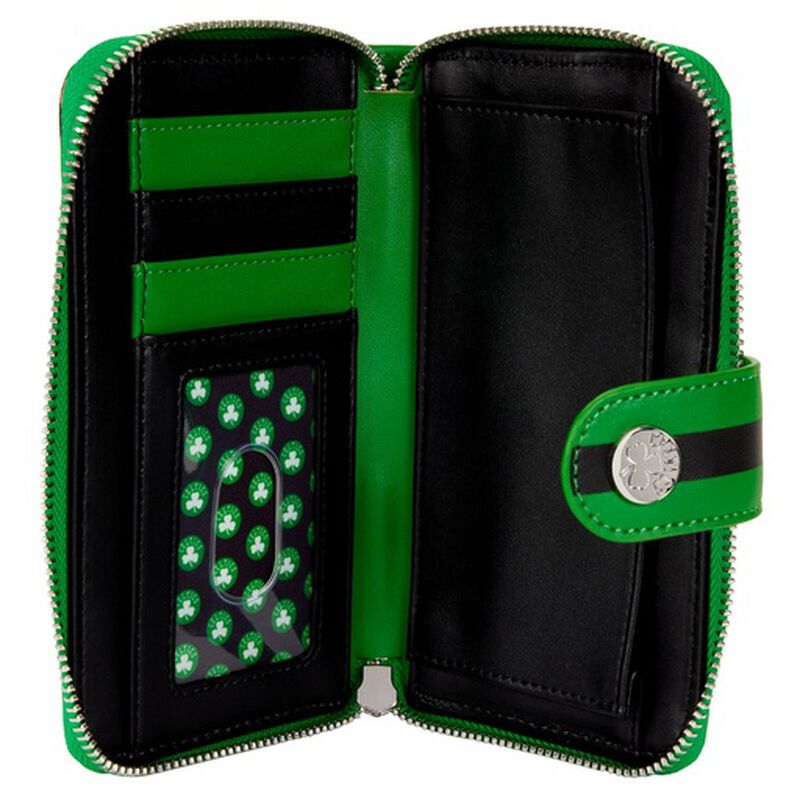 Loungefly NBA Boston Celtics Logo Zip Around Wallet