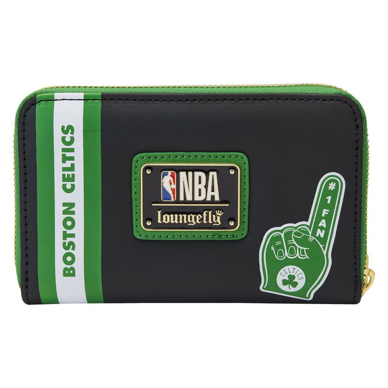 Loungefly NBA Boston Celtics Patch Icons Zip Around Wallet