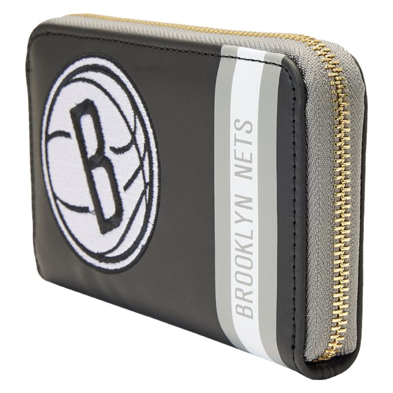 Loungefly NBA Brooklyn Nets Patch Icons Zip Around Wallet