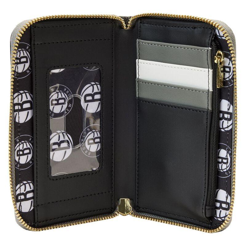 Loungefly NBA Brooklyn Nets Patch Icons Zip Around Wallet