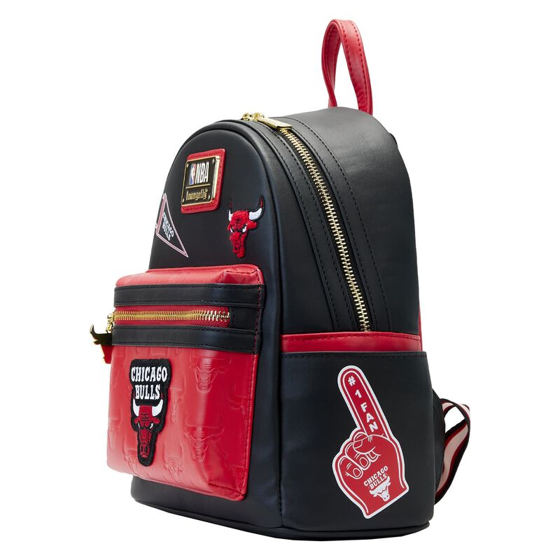 Loungefly NBA Chicago Bulls Patch Icons Mini Backpack