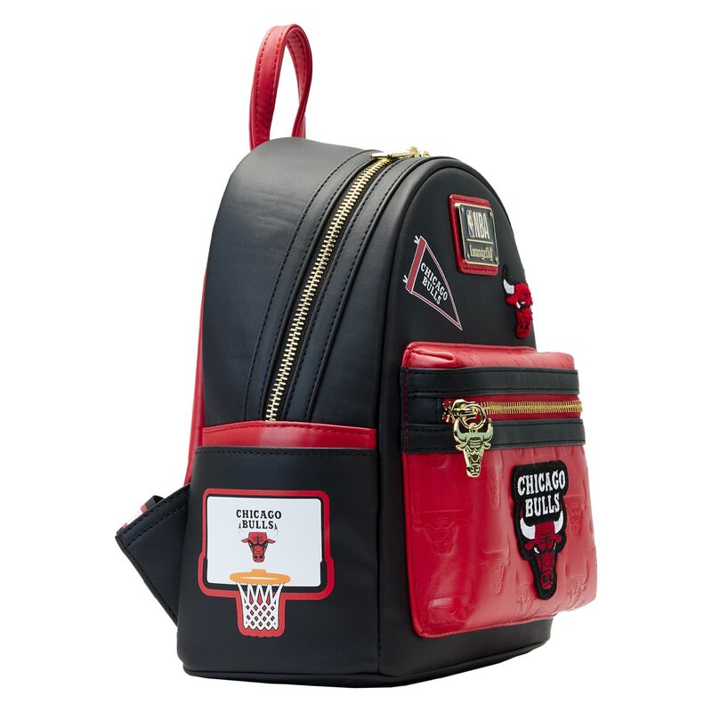 Loungefly NBA Chicago Bulls Patch Icons Mini Backpack