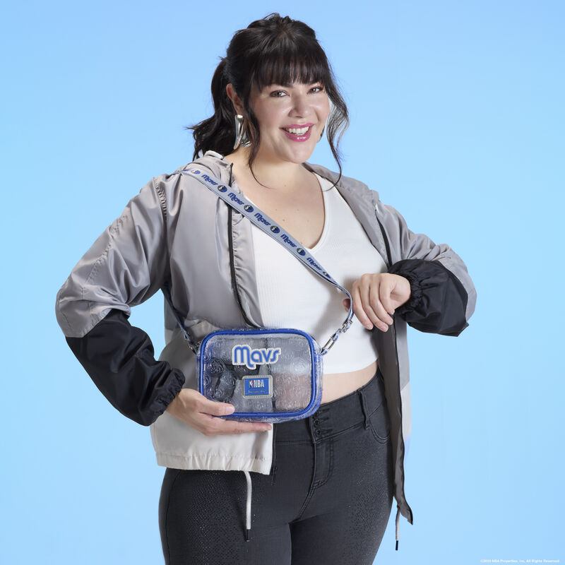 loungefly NBA Dallas Mavericks Clear Crossbody Stadium Bag