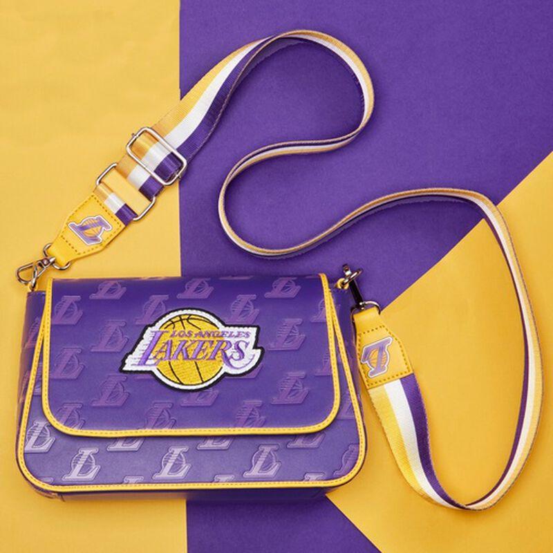 loungefly NBA Los Angeles Lakers Logo Crossbody Bag