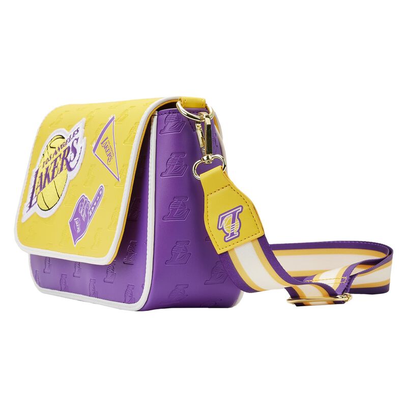 Loungefly NBA Los Angeles Lakers Patch Icons Crossbody Bag