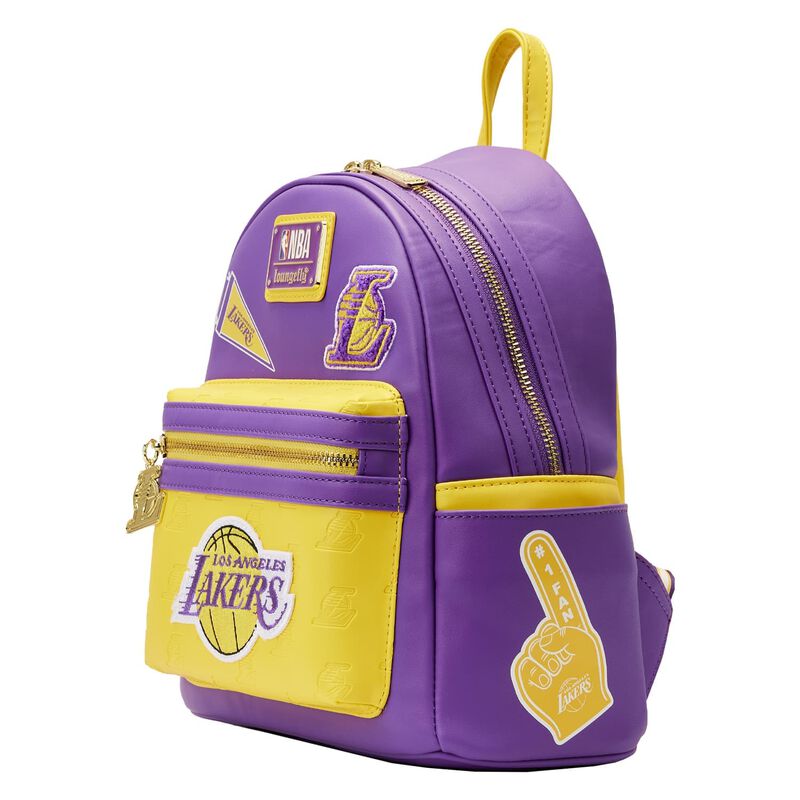 Loungefly NBA Los Angeles Lakers Patch Icons Mini Backpack