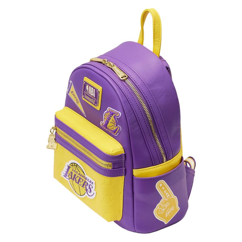 Loungefly NBA Los Angeles Lakers Patch Icons Mini Backpack