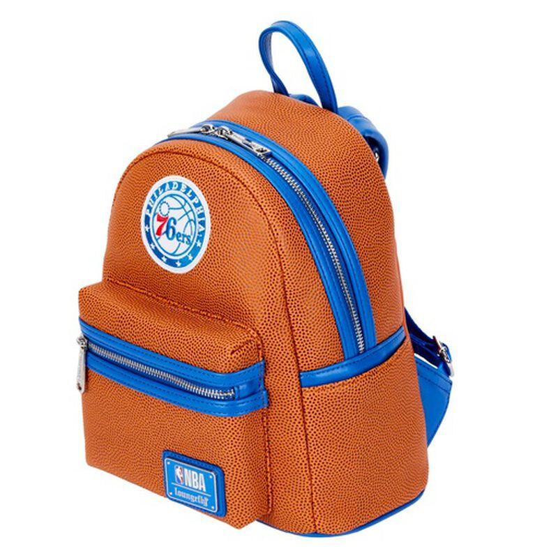 Loungefly NBA Philadelphia 76ers Basketball Logo Mini Backpack