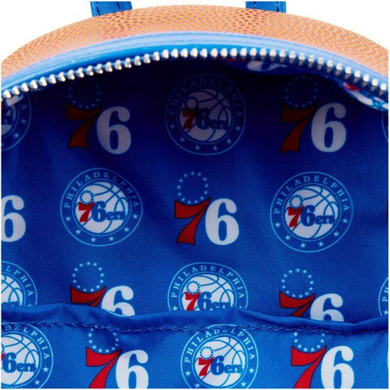 Loungefly NBA Philadelphia 76ers Basketball Logo Mini Backpack