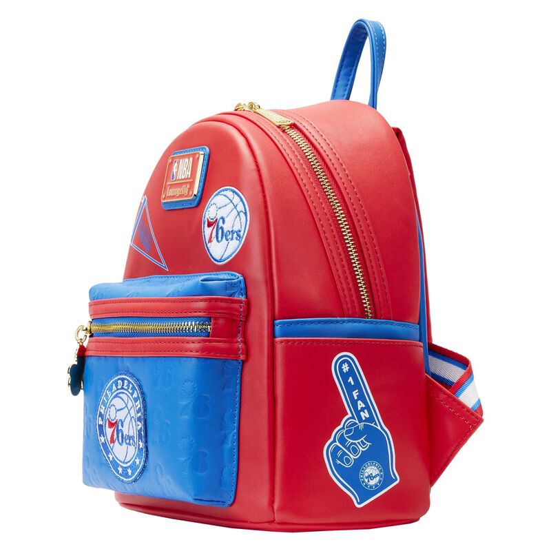 Loungefly NBA Philadelphia 76ers Patch Icons Mini Backpack