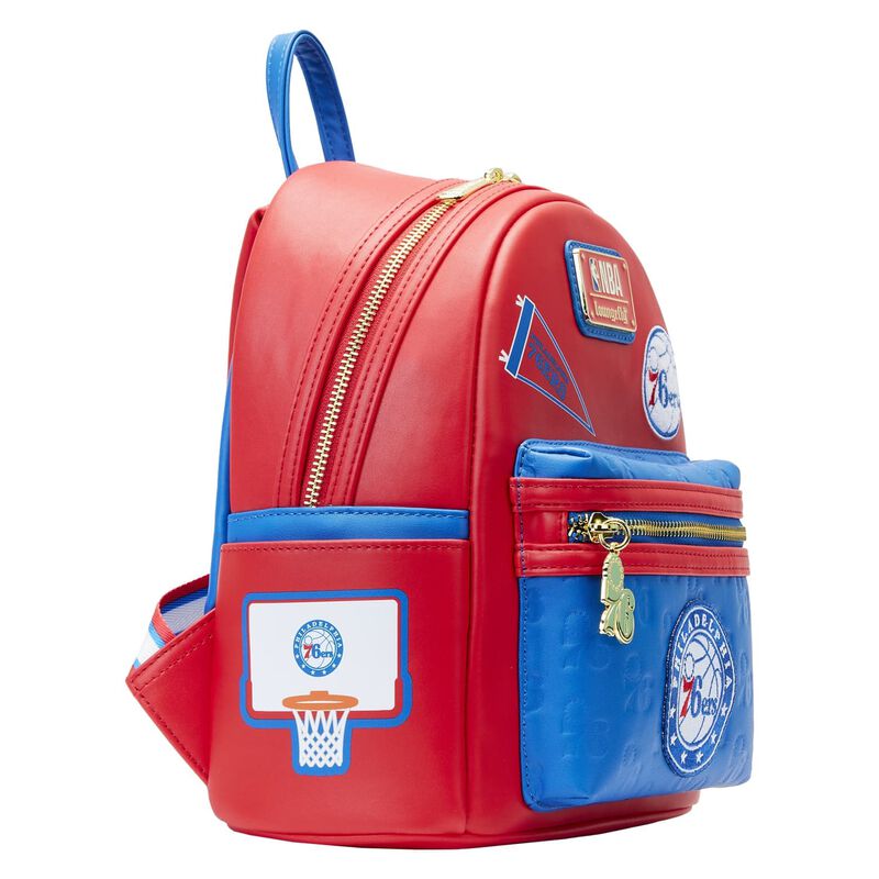 Loungefly NBA Philadelphia 76ers Patch Icons Mini Backpack