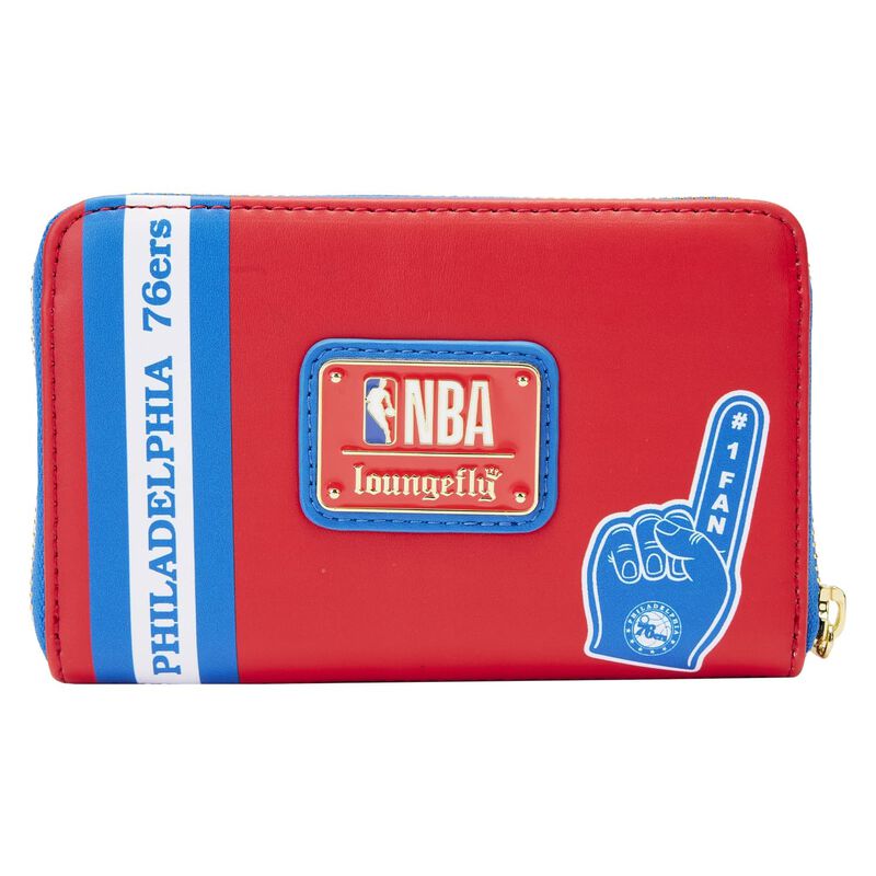 Loungefly NBA Philadelphia 76ers Patch Icons Zip Around Wallet