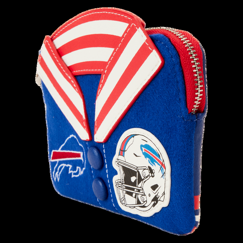 loungefly NFL Buffalo Bills Varsity Wristlet Wallet