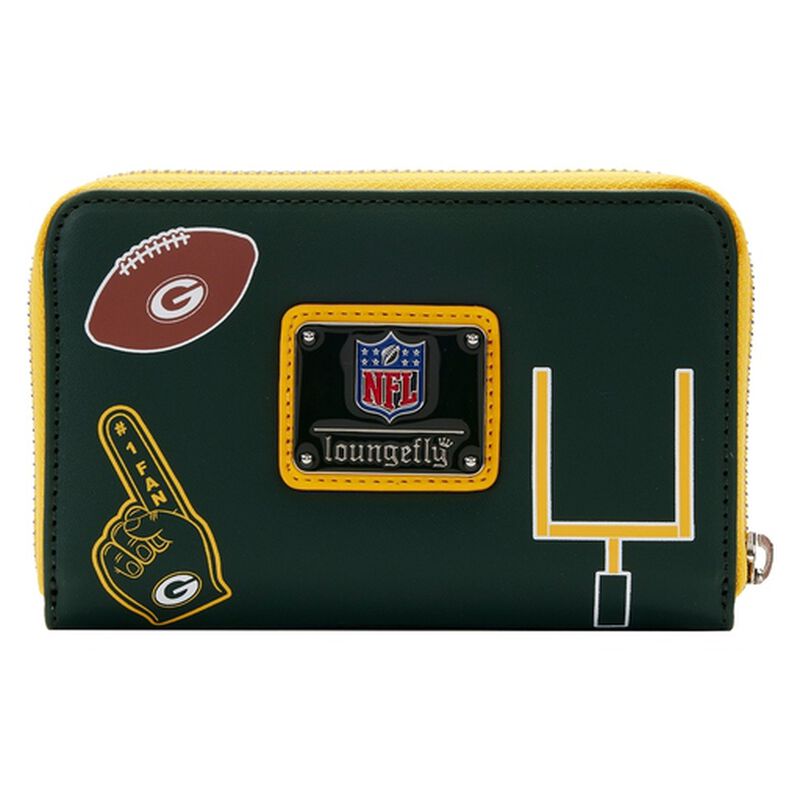 Loungefly NFL Green Bay Packers Patches Zip Around Wallet