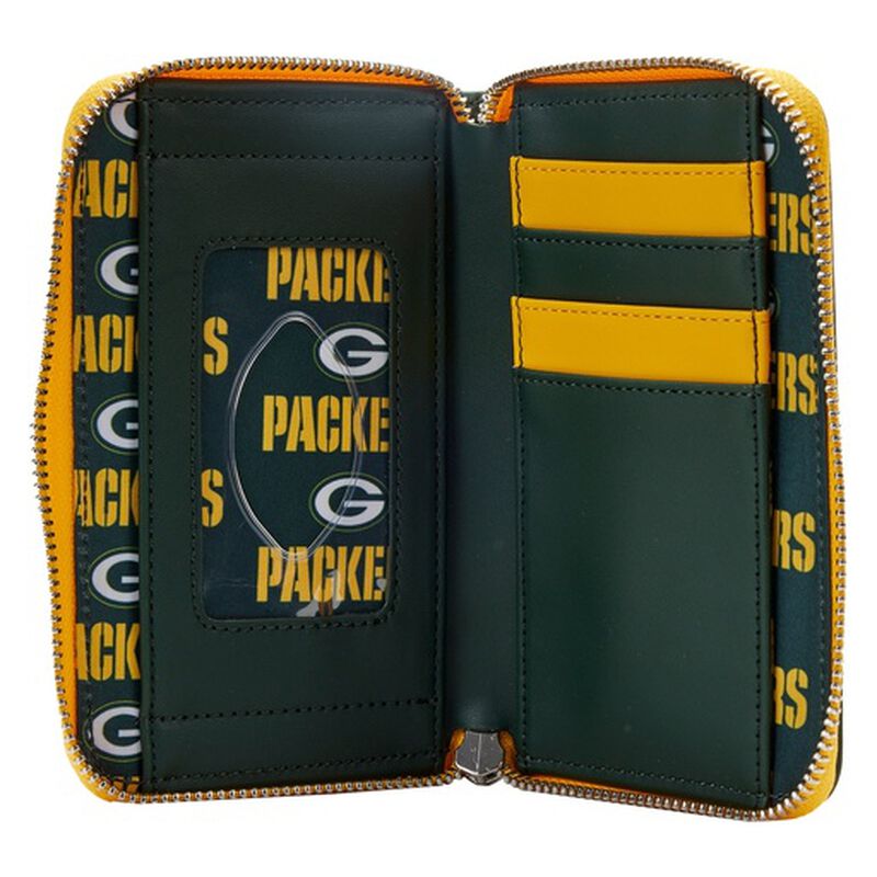 Loungefly NFL Green Bay Packers Patches Zip Around Wallet