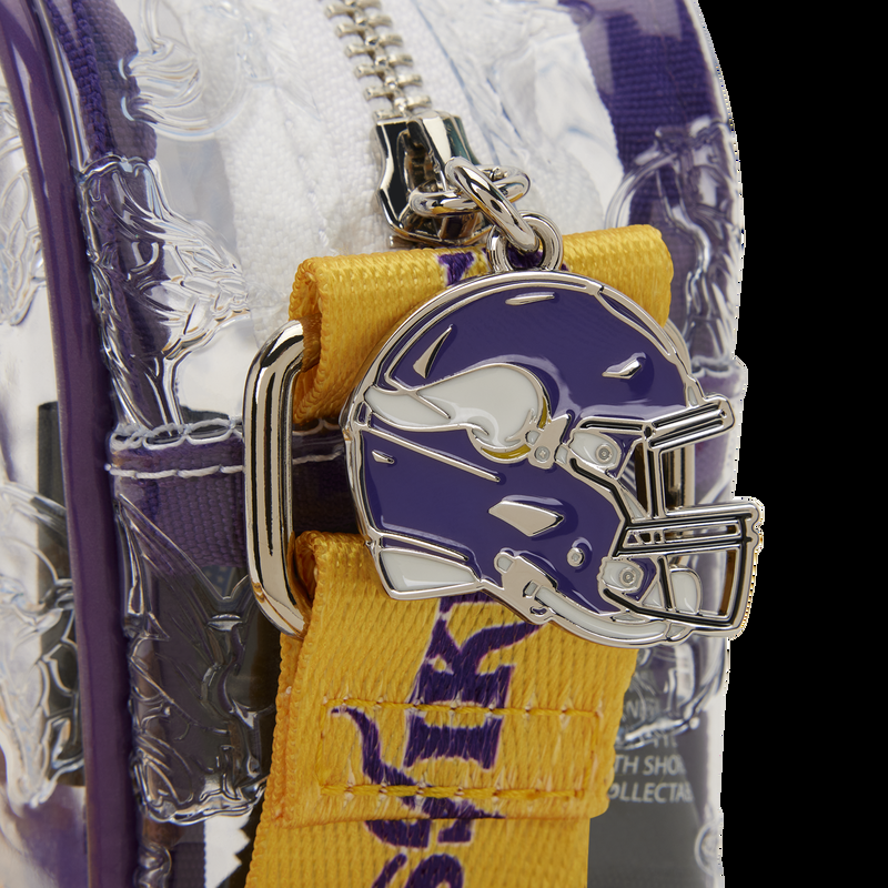 Loungefly NFL Minnesota Vikings Clear Crossbody Stadium Bag
