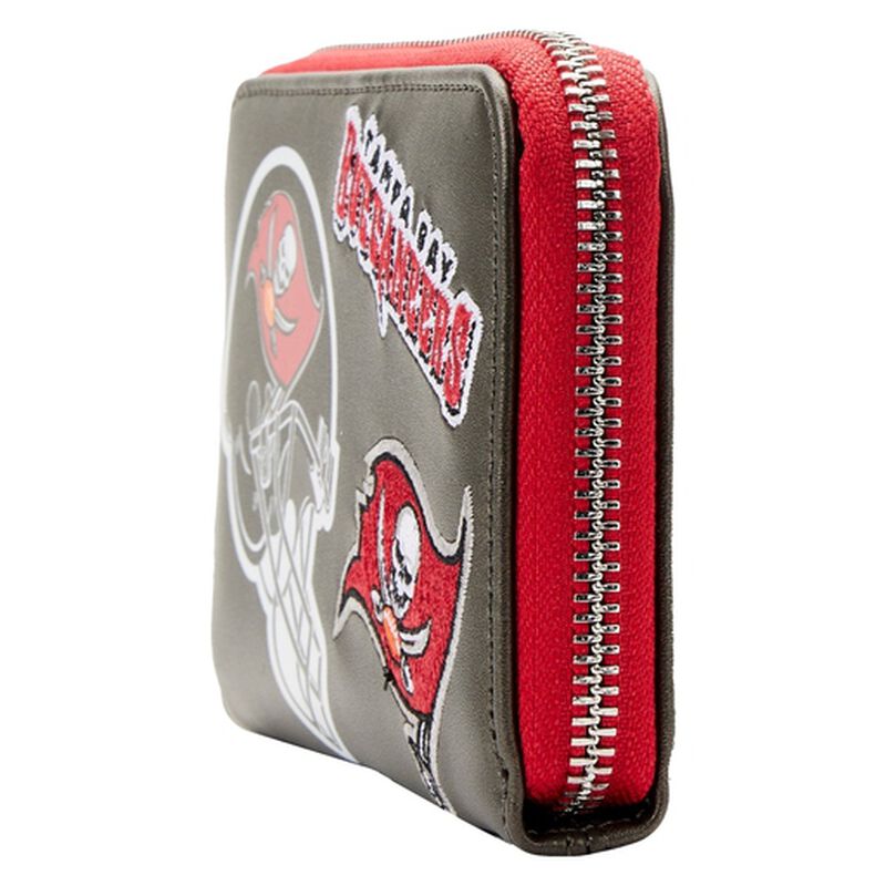 loungefly NFL Tampa Bay Buccaneers Patches Zip Around Wallet