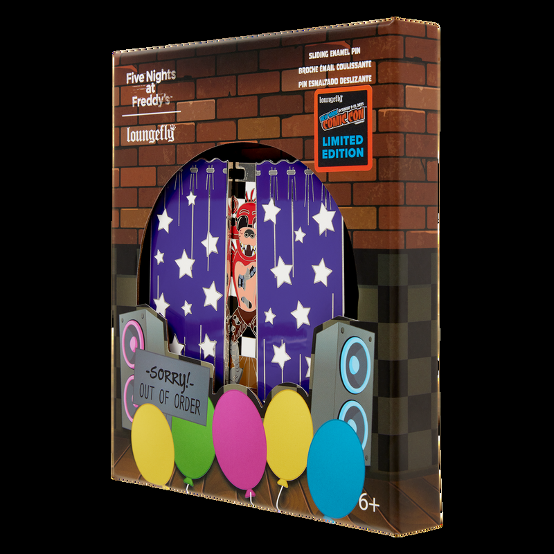 Loungefly NYCC Limited Edition Five Nights At Freddy's Foxy 3" Collector Box Sliding Pin
