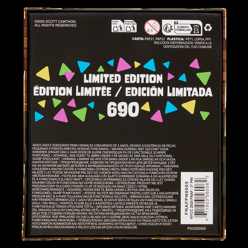 Loungefly NYCC Limited Edition Five Nights At Freddy's Foxy 3" Collector Box Sliding Pin