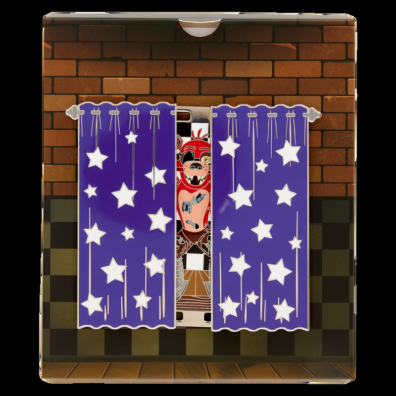 loungefly NYCC Limited Edition Five Nights At Freddy's Foxy 3" Collector Box Sliding Pin