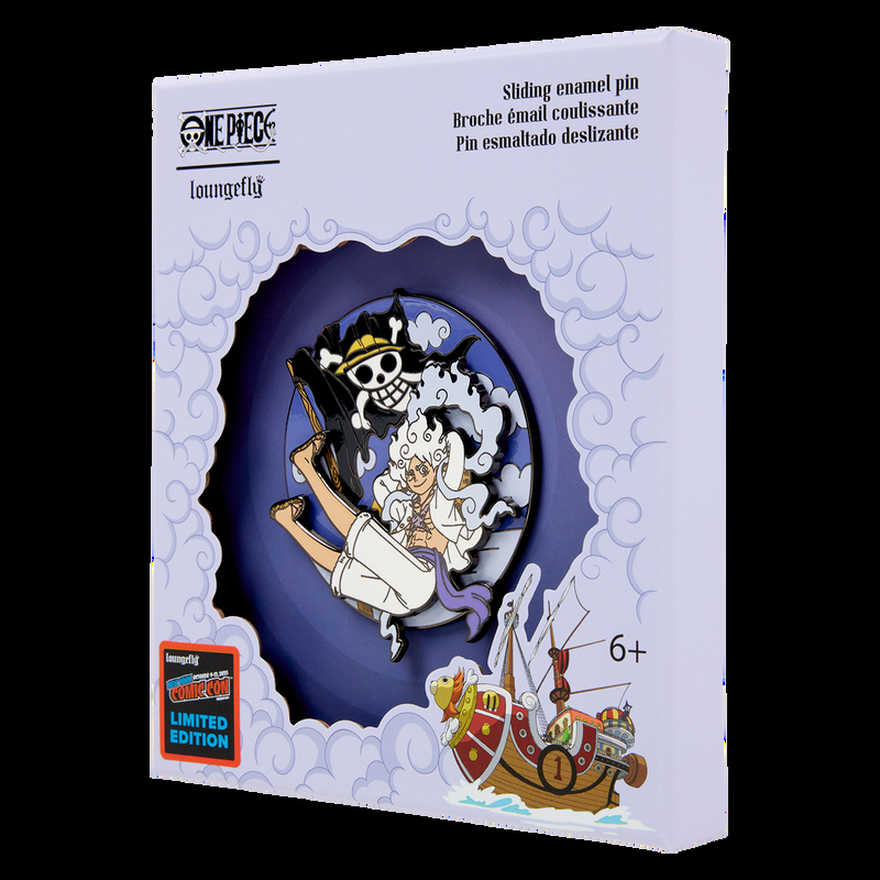 Loungefly NYCC Limited Edition ONE PIECE GEAR5 Luffy 3" Collector Box Sliding Pin