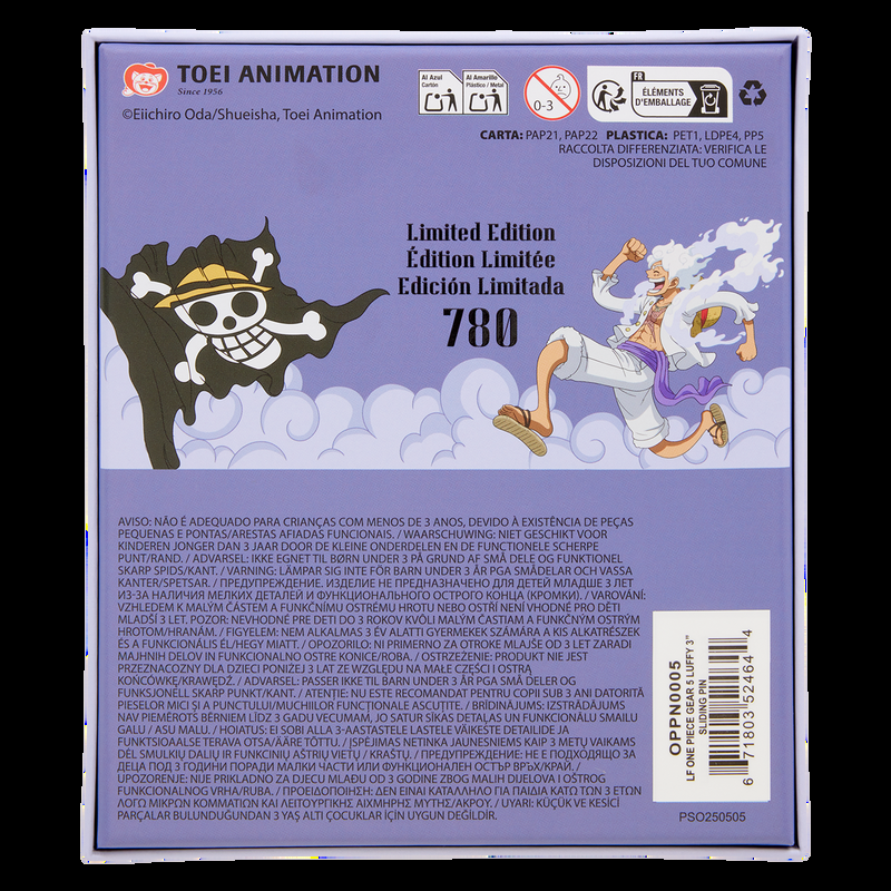 Loungefly NYCC Limited Edition ONE PIECE GEAR5 Luffy 3" Collector Box Sliding Pin