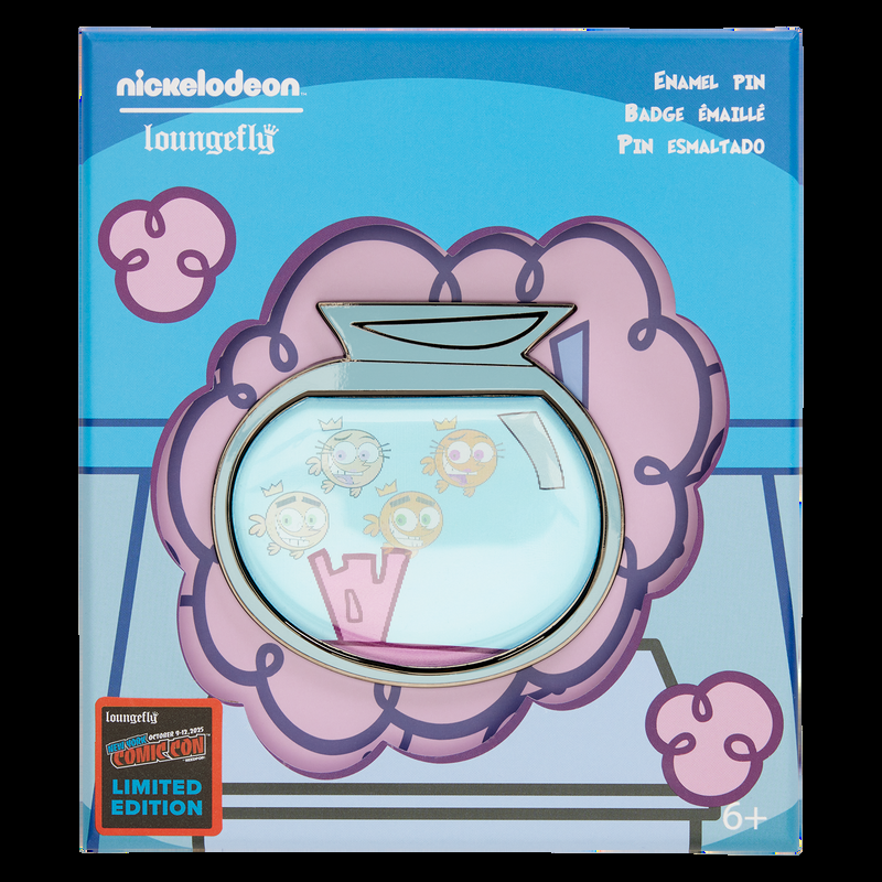 loungefly NYCC Limited Edition The Fairly OddParents Lenticular 3" Collector Box Pin
