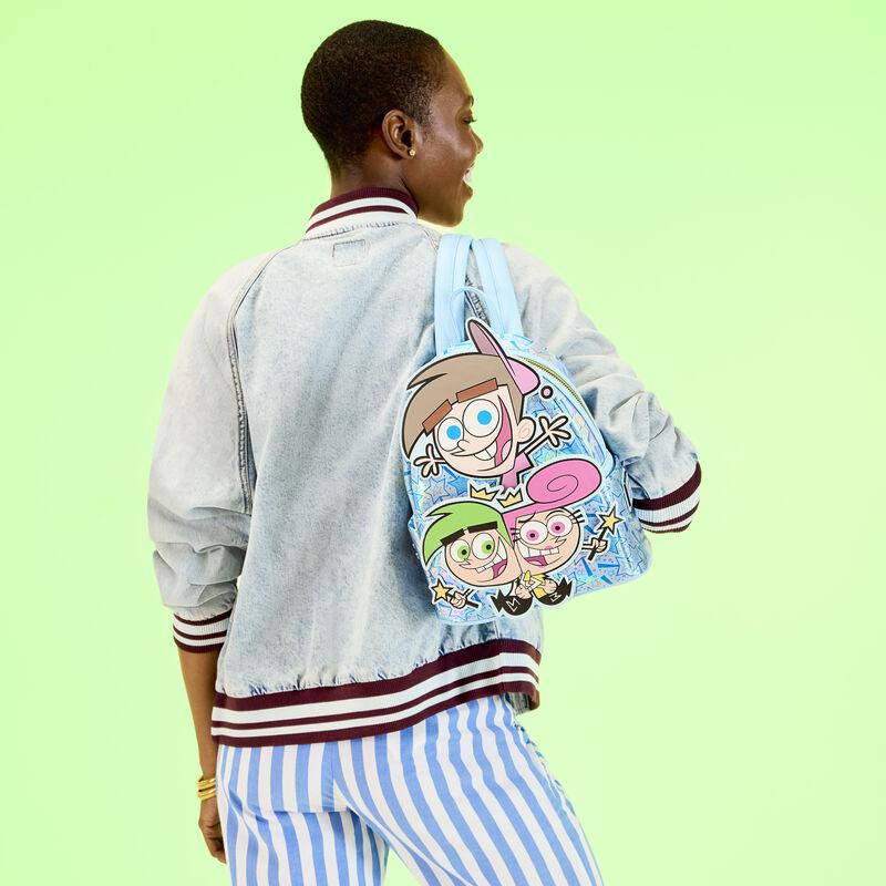 Loungefly NYCC Limited Edition The Fairly OddParents Timmy Cosmo & Wanda Glow Mini Backpack