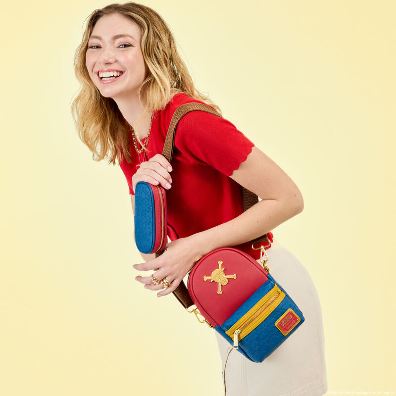 loungefly One Piece Convertible Sling Crossbody Bag with Coin Bag