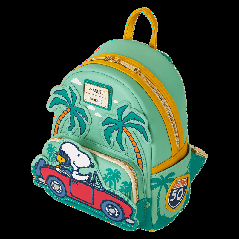 Loungefly Peanuts Snoopy & Woodstock Road Trip Mini Backpack