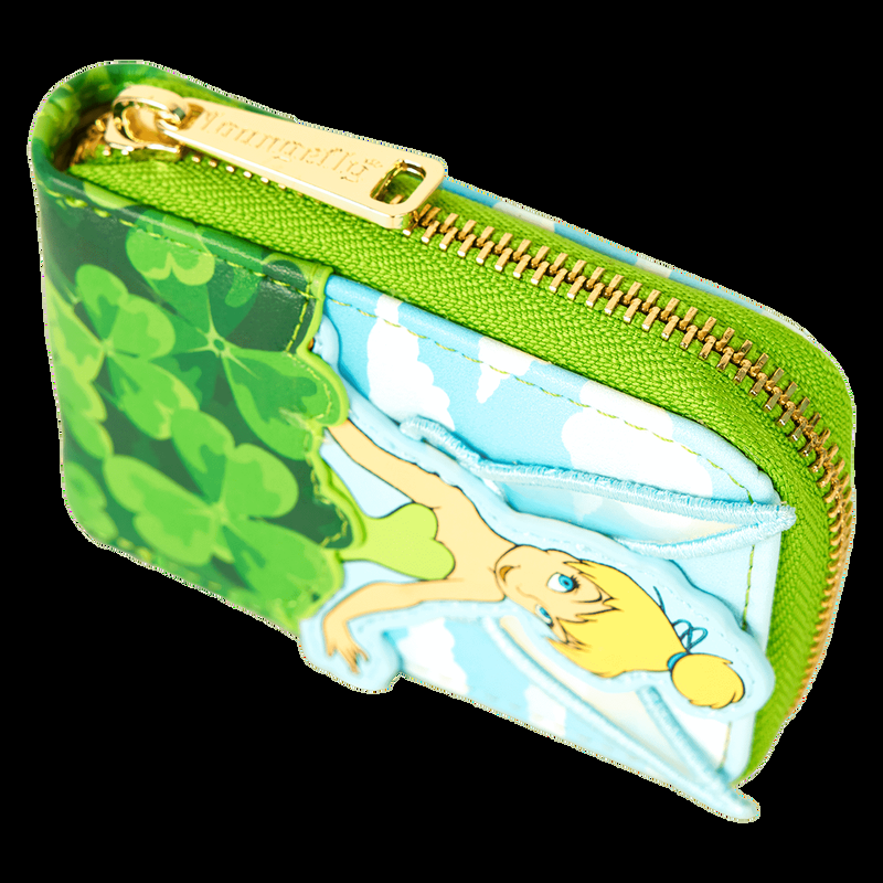 Loungefly Peter Pan Tinker Bell Exclusive Clover Accordion Wallet