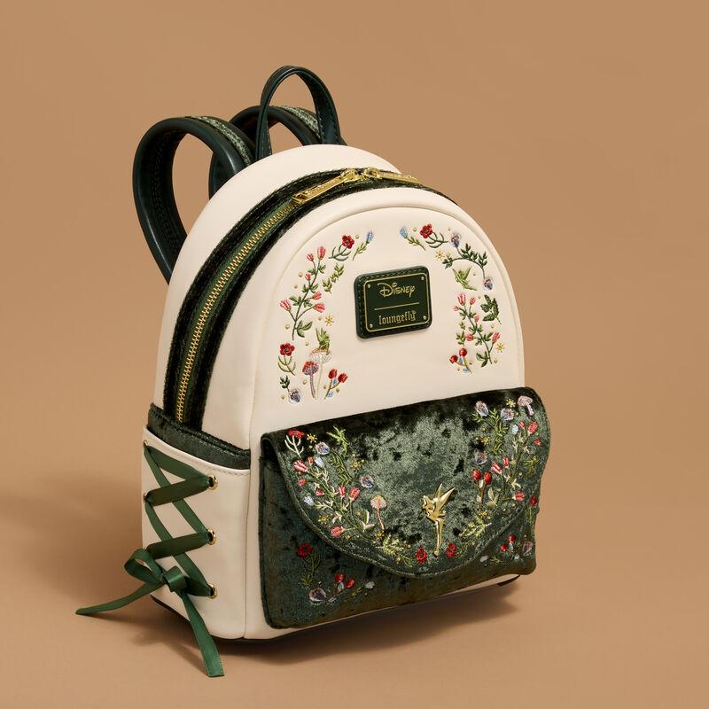 loungefly Peter Pan Tinker Bell Exclusive Floral Mini Backpack