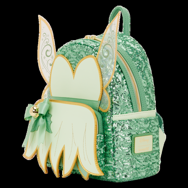 Loungefly Peter Pan Tinker Bell Holiday Cosplay Sequin Mini Backpack