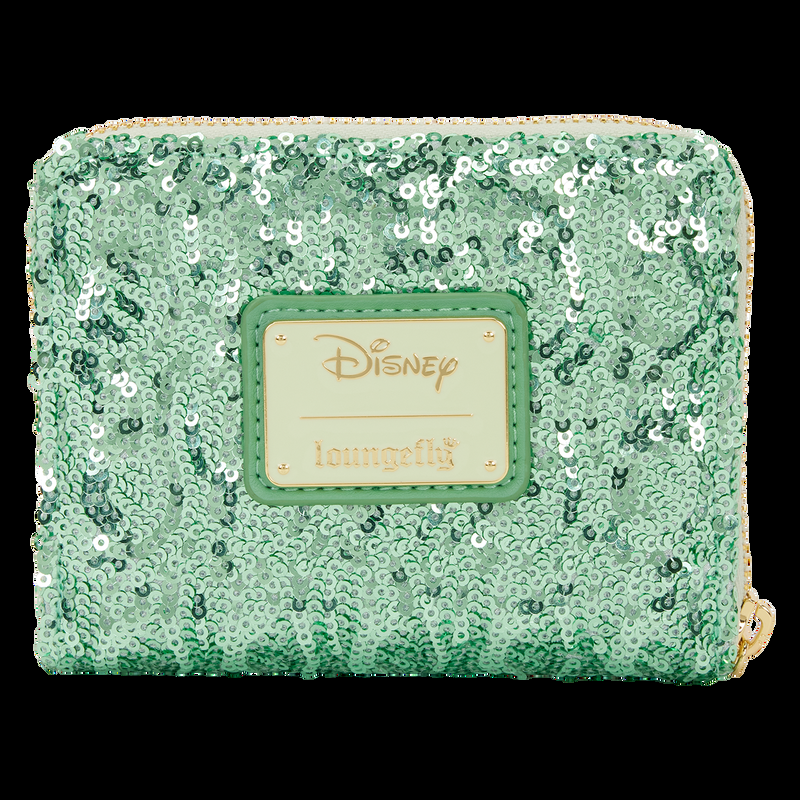 Loungefly Peter Pan Tinker Bell Holiday Sequin Tri-Fold Wallet
