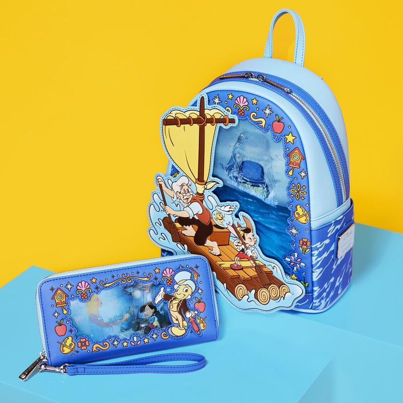Loungefly Pinocchio Exclusive Blue Fairy Lenticular Wristlet Wallet