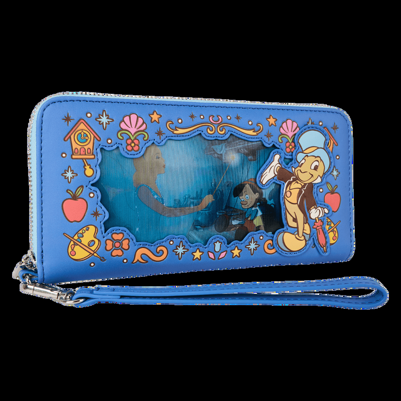 Loungefly Pinocchio Exclusive Blue Fairy Lenticular Wristlet Wallet