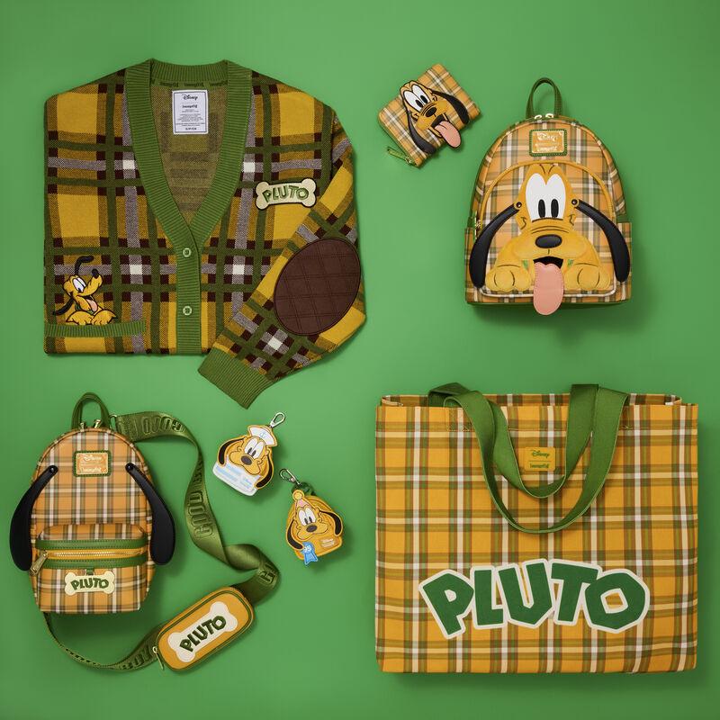 Loungefly Pluto 95th Anniversary Plaid Mini Backpack