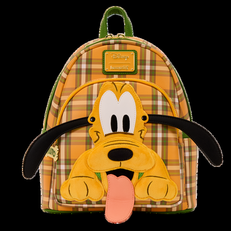 Loungefly Pluto 95th Anniversary Plaid Mini Backpack