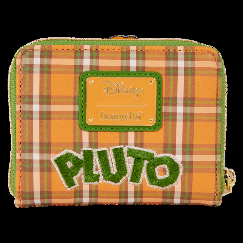 Loungefly Pluto 95th Anniversary Plaid Zip Around Wallet