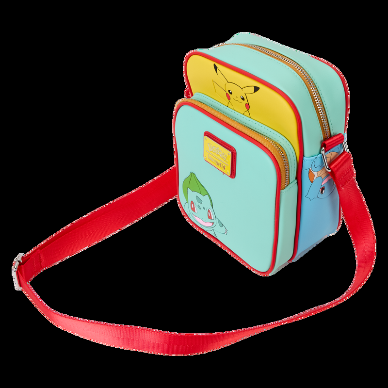 Loungefly Pokémon Color Block Starters Crossbody Bag