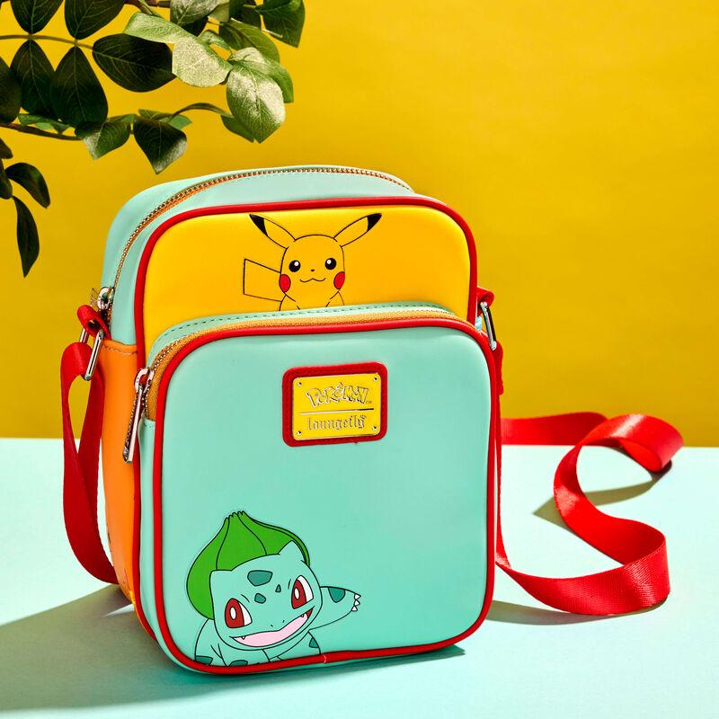 loungefly Pokémon Color Block Starters Crossbody Bag