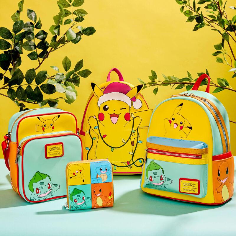 Loungefly Pokémon Color Block Starters Mini Backpack