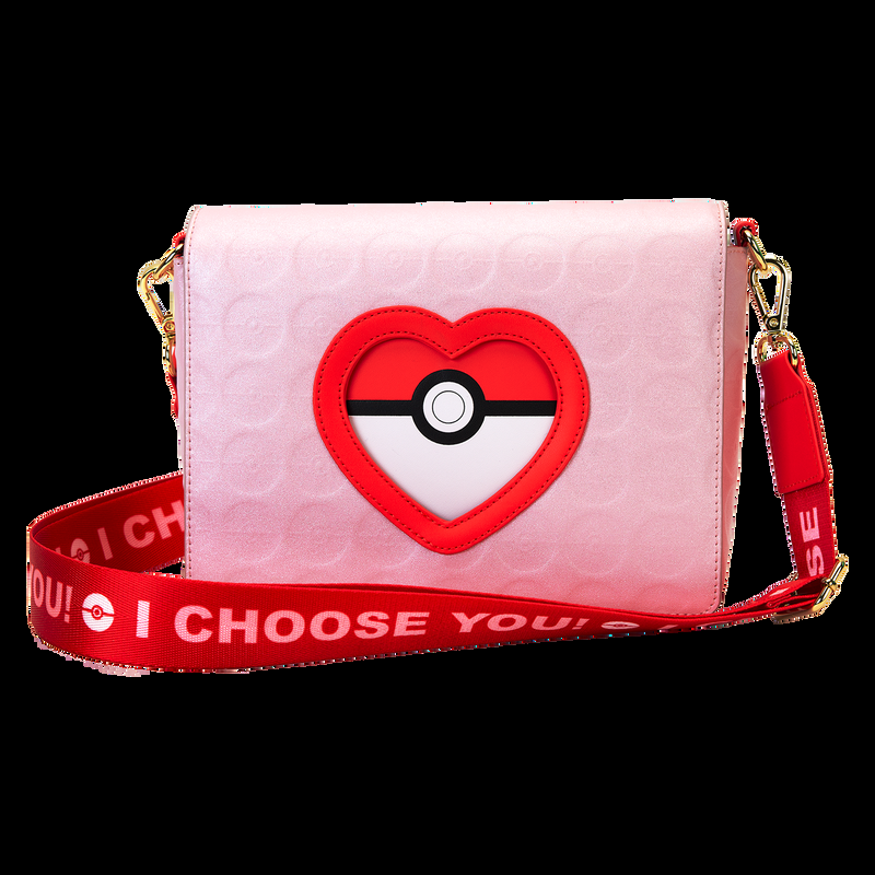 Loungefly Pokémon Exclusive I Choose You Hearts Crossbody Bag