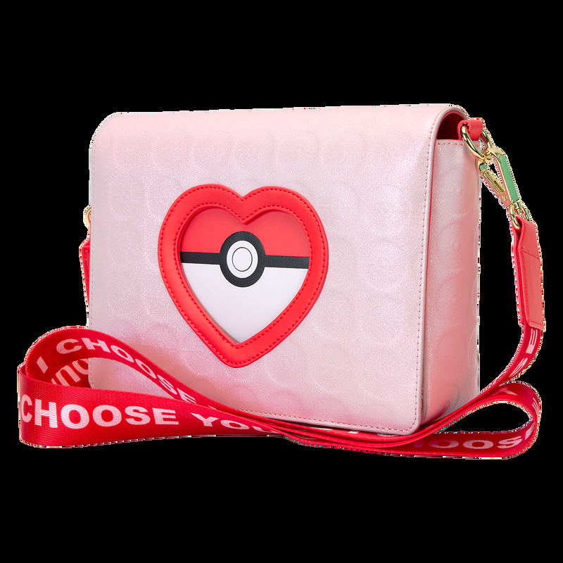 Loungefly Pokémon Exclusive I Choose You Hearts Crossbody Bag