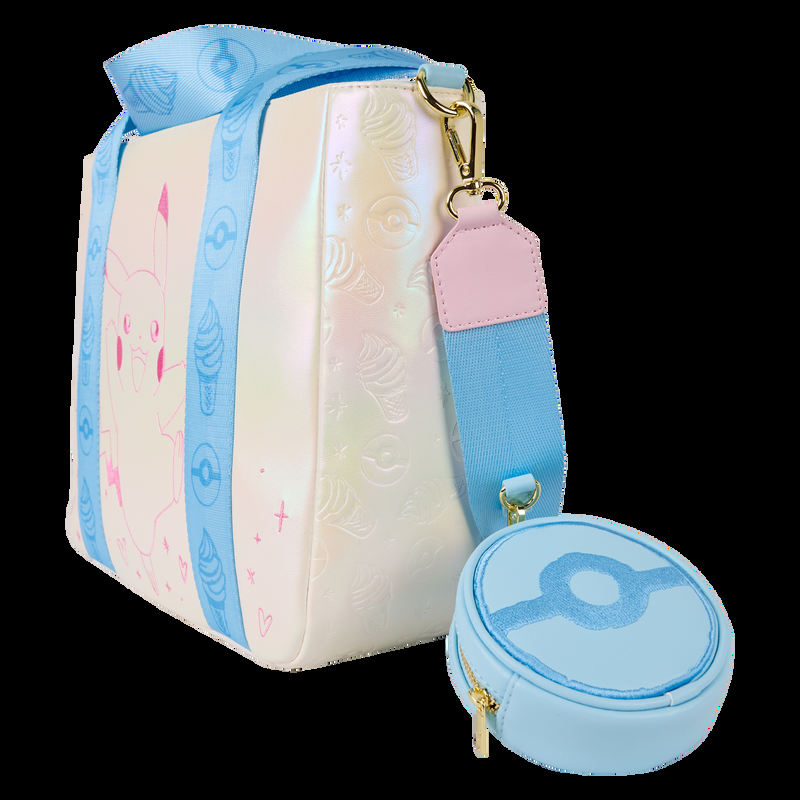 Loungefly Pokémon Iridescent Pikachu Tote Crossbody Bag With Coin Bag