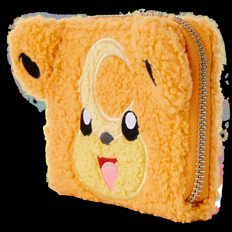 Loungefly Pokémon Teddiursa Limited Edition Sherpa Cosplay Zip Around Wallet