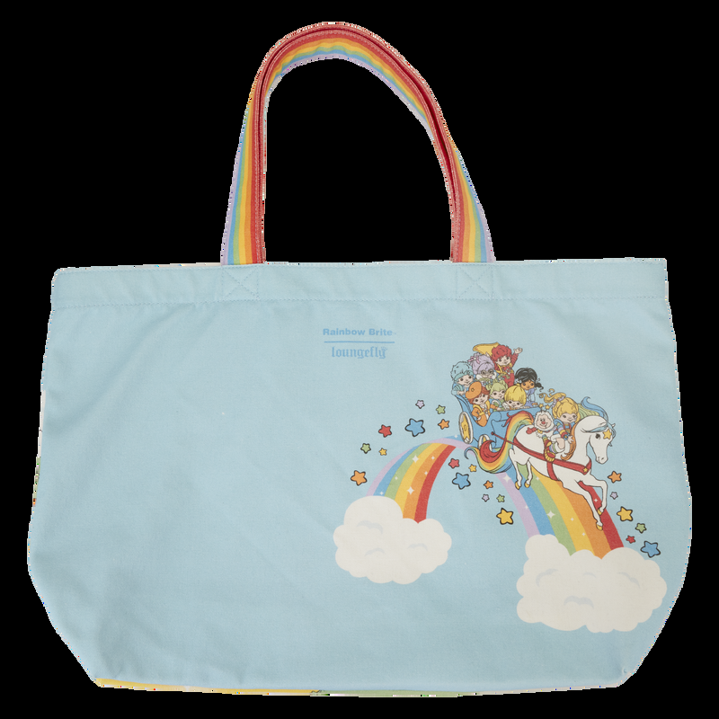 Loungefly Rainbow Brite™ The Color Kids Rainbow Handle Canvas Tote Bag